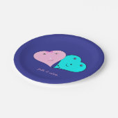 HERZEN PAPPTELLER (Schrägansicht)