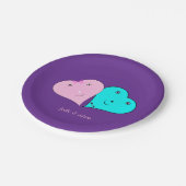 HERZEN PAPPTELLER (Schrägansicht)