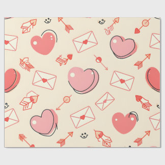 Herzen Pfeile Buchstaben Valentinstag Geschenkpapi Geschenkpapier
