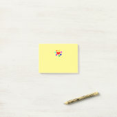 Herzen Post-it Klebezettel (Auf Schreibtisch)