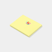 Herzen Post-it Klebezettel (angewinkelt)