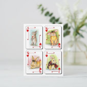 HERZEN POSTKARTE (Stehend Vorderseite)