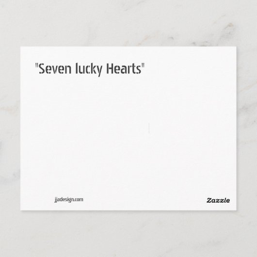 Herzen, Postkarte (Rückseite)