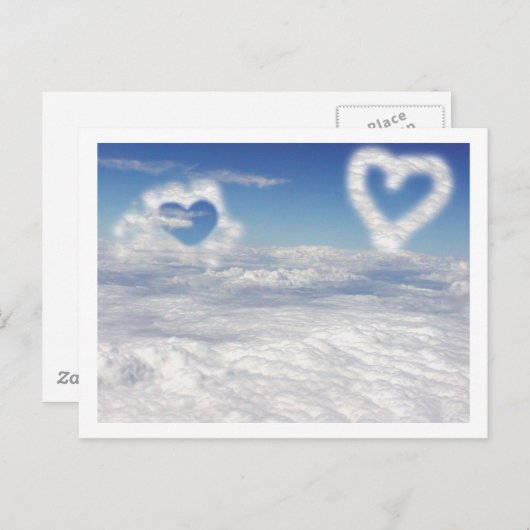 HERZEN POSTKARTE (Vorne/Hinten)