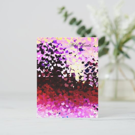 HERZEN POSTKARTE (Stehend Vorderseite)