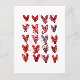Herzen Postkarte
