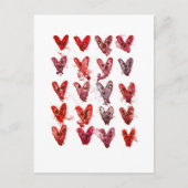 Herzen Postkarte (Vorderseite)