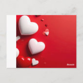 Herzen Postkarte (Rückseite)