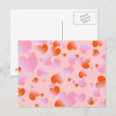 Herzen Postkarte (Vorne/Hinten)