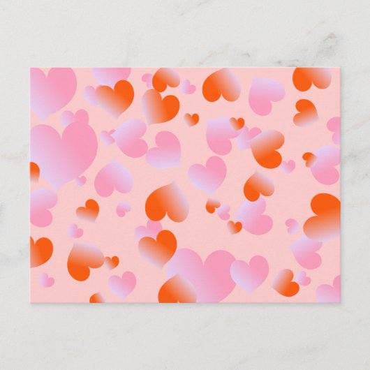 Herzen Postkarte (Vorderseite)