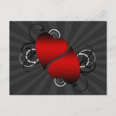 Herzen Postkarte (Vorderseite)