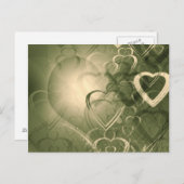 Herzen Postkarte (Vorne/Hinten)