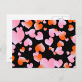 Herzen Postkarte (Vorne/Hinten)