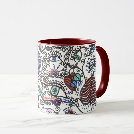 - Herzen, Reben u. Augen Tasse (VorderseiteRechts)