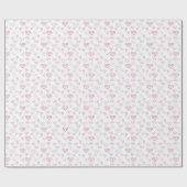 Herzen, Ribbons und Wirbel Geschenkpapier (Flach)