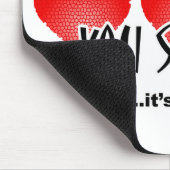 Herzen, Schreie und gebissenes Apple Mousepad (Ecke)