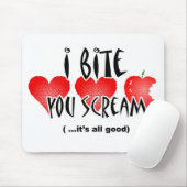 Herzen, Schreie und gebissenes Apple Mousepad (Mit Mouse)