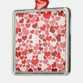 HERZEN SILBERNES ORNAMENT (Links)