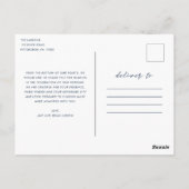 Herzen sind voll zwei Foto Hochzeit Vielen Dank Postkarte (Rückseite)