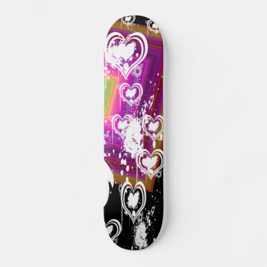 Herzen Skateboard (Vorderseite)