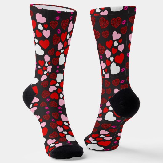Herzen Socken (Gewinkelt)