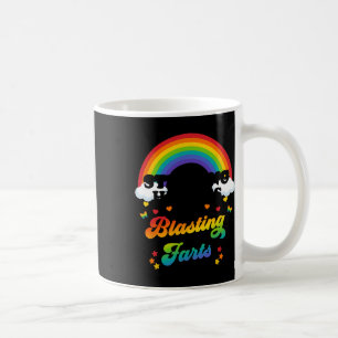 Herzen stehlen und Furze abfeuern Lustiger Valenti Kaffeetasse