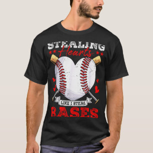 Herzen stehlen wie Bases stehlen Baseball T-Shirt