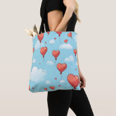 Herzen steigen auf tasche (Von Nahem)