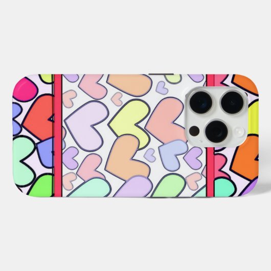 Herzen süß Case-Mate iPhone hülle (Rückseite (Horizontal))