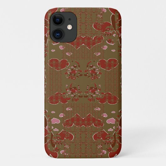 Herzen Tassenblumen Case-Mate iPhone Hülle (Rückseite)