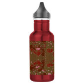 Herzen Tassenblumen Edelstahlflasche (Links)