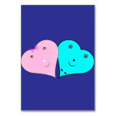 HERZEN TISCHNUMMER (Rückseite)