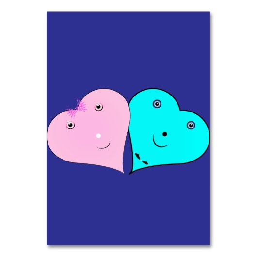 HERZEN TISCHNUMMER (Rückseite)