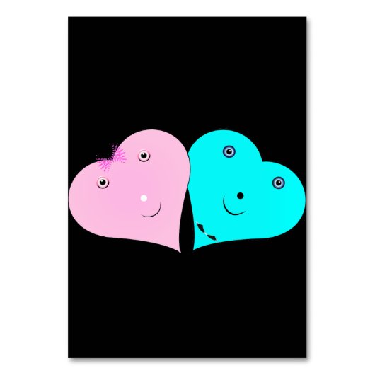 HERZEN TISCHNUMMER (Rückseite)