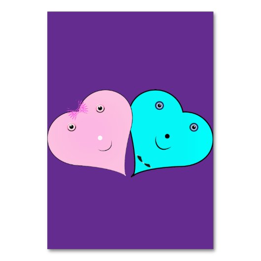 HERZEN TISCHNUMMER (Rückseite)