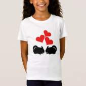 Herzen u. Chinchillas T-Shirt (Vorderseite)