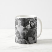 Herzen u. des Anker-Muster-| Monogramm Kaffeetasse (VorderseiteRechts)