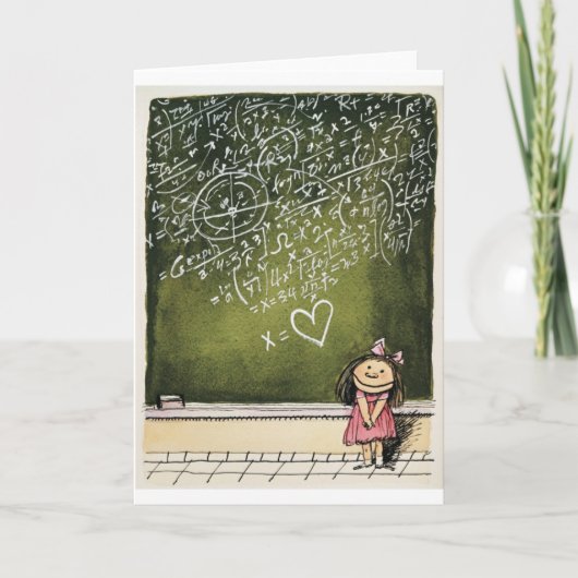 Herzen u. Mathe Karte (Vorderseite)