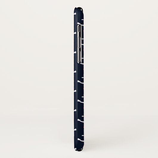 Herzen und Anker-Muster Case-Mate iPhone Hülle (Hinten/Links)