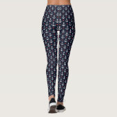 Herzen und Anker-Muster Leggings (Rückseite)