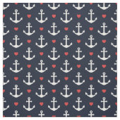 Herzen und Anker-Muster Stoff (Muster)