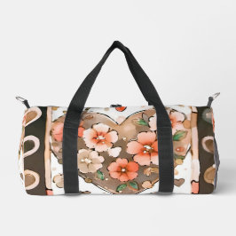 Herzen und Blume Duffle Bag