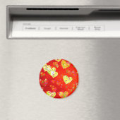 Herzen und Blume Magnet (In Situ (Geschirrspüler))