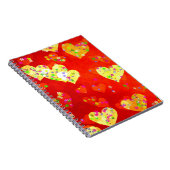 Herzen und Blume Notizblock (Rechte Seite)