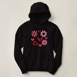 Herzen und Blumen Hoodie