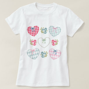 Herzen und Blumen T-Shirt