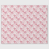 Herzen und Bögen Geschenkpapier (Flach)