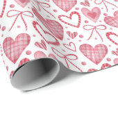 Herzen und Bögen Geschenkpapier (Rolleneckpunkt)