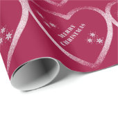 Herzen und Glitter Geschenkpapier (Rolleneckpunkt)