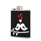 ***HERZEN UND LIEBE VÖGEL*** FLASCHE FÜR SIE FLACHMANN (Links)